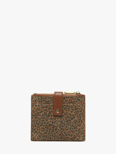 Kaarthouder Leder Mila louise Bruin vintage 3810PAV ander zicht 2